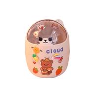 Générique Mignon Créatif Maison De Bureau Avec Couvercle Corbeille Petite Mini Chambre Bureau Boîte De Rangement Porte-Stylo Donner Un Autocollant