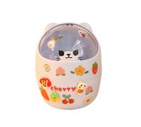 Générique Mignon Créatif Maison De Bureau Avec Couvercle Corbeille Petite Mini Chambre Bureau Boîte De Rangement Porte-Stylo Donner Un Autocollant