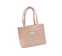 Générique Mignon matelassé rembourré coeur Plaid sac à bandoulière sac à main grande capacité Casual Commuting sac fourre-tout sacs de rangement fille coeur embrayage cadeau