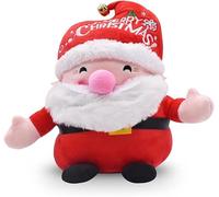 Générique Mignon Père Noël en Peluche, Père Noël en Peluche Jouet De Neige pour Jardin Dollhouse DIY Kit Décor, Enfant Cadeau 25cm