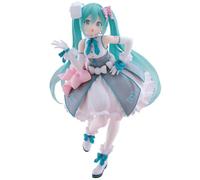 Générique Miku Mignon Chat Fille Figurine Miku Sitting Anime Figurine PVC Statue Modèle pour Fans d'anime Ornements de Collection (Type 3)