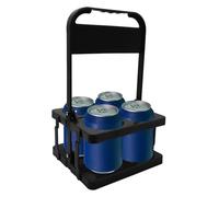 Générique Milk Bottle Holder - Foldable Wine Beer Rack Bottle Carrier Organizer | Four Compartment Beverage Basket with Handle Holder for Gym Training School Outdoor Trips