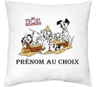 Générique Mille et Un KDO - Housse de Coussin personnalisée 101 Dalmatiens 2" prénom au Choix