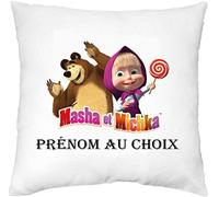 Générique Mille et Un KDO - Housse de Coussin Personnalisée Misha Michka - Caricature - 40x40 - Douillet - Intérieur