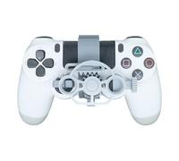 Générique Mini 3D printing Steering Wheel for PS4 Game Controller Auxiliary Racing Steering Wheel Replacement Accessories (Silver)