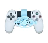Générique Mini 3D printing Steering Wheel for PS4 Game Controller Auxiliary Racing Steering Wheel Replacement Accessories (Green)