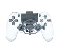 Générique Mini 3D printing Steering Wheel for PS4 Game Controller Auxiliary Racing Steering Wheel Replacement Accessories (Gray)