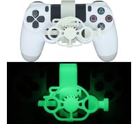 Générique Mini 3D printing Steering Wheel for PS4 Game Controller Auxiliary Racing Steering Wheel Replacement Accessories (Luminous Green)