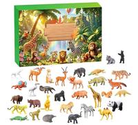 Générique Mini Animaux 24 Pièces Miniatures Éducatives Déco Fête Jungle