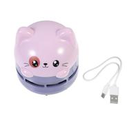 Générique Mini Aspirateur de Comptoir sans Fil en Abs Design Cartoon, Facile à Utiliser pour Nettoyage Rapide du Siège de Voiture et Clavier D'ordinateur