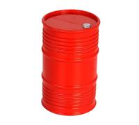 Générique Mini Baril D'Huile Maquette Accessoire Décoratif Simulation Polypropylène Léger pour Voiture RC Convient à La Personnalisation Photographie de Modèle, Rouge