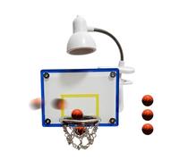 Générique Mini Basketball Hoop - Basketball Nightlight | Basketballs Led Hoop Kit with 3 Balls Ambient Lighting| Basketballs Fridge Magnet NightLight for Boy Toys Wall Room Home