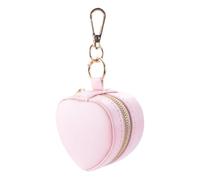 Générique Mini boîte à bijoux en forme de cœur, étui à accessoires portable | Conception de avec lanière intégrée, pratique à accrocher aux sacs à dos et aux sacs à main