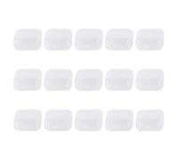 Générique Mini Boîte Transparente - 15 Pièces 3,5x3,5x2cm Mini Boîtier Portable Transparent - Vitrine De Présentation,Pour Maison Bureau Chambre Sac Bonbons Bouchons Oreille