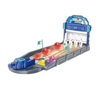 Générique Mini Bowling Tabletop Game Set, Wooden Desktop Sports Toy, Automatic Ejection launchers, Sturdy Compact Design, Child-Safe Bowling, Made of Abs Material, 23.43x7.09x8.46in