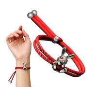 Générique Mini bracelet animal - Bijoux réglables mignons, bracelets esthétiques, lapin pour, accessoire haut de gamme, kit de bijoux de printemps avec breloques en émail, cadeau de vacances pour