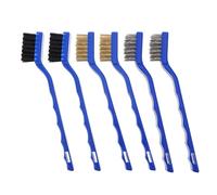 Générique Mini Brosse Métallique 6 Pièces pour Décapage et Nettoyage des Filetages et Bornes de Connexion Automobile