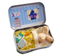 Générique Mini Bunny Plush, Pocket Cute Rabbit Toy in Tin, Easter Bunny Plush | for DIY Pet Adoption Easter Basket Stuffer Kids Girls Boys Birthday Party Home School Classroom, 3.54x2.36x0.79inch