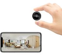 Générique Mini Camera Espion sans Fil Invisible 1080P Caméra de Surveillance WiFi Interieur/extérieur Spy Cam WiFi Discrète avec Vision Nocturne IR 940 nm, Détection de Mouvement, App iOS/Android
