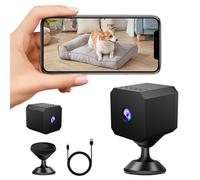 Générique Mini Caméra Espion,WiFi 1080P Bluetooth Mini Caméra,Interieur/Extérieur sans Fil avec Audio et Vidéo,Vision Détection de Mouvement avec APP