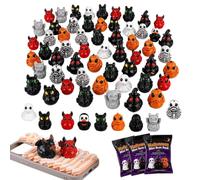 Générique Mini Canard Résine Halloween, Ornement Gothique Table Effrayant | Mini Statue Festive De Décoration D'halloween, Pour Maison, Bureau, Ferme, Étagère, Cheminée, Bricolage, Artisanat, Fête