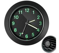Générique Mini Car Dashboard Clock - Small Glowing Vent Watch, Easy Timepiece with Multifunctional Design | Practical Clock for Cars Dashboard Boat Bikes Home Decor Compact Portable