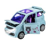 Générique Mini Cars for Kids - Light-Up Open Door Vehicle, Sound-Effect Toy, Portable Simulation Car | Interactive Children Model, Fun Birthday Gift for Boys Girls Party Entertainment