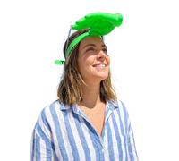 Générique Mini Chapeau de Soleil Amusant Accessoire Fantaisie Format Paume de Main, Petit Chapeau de Plage en Paille