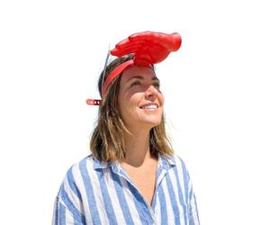 Générique Mini Chapeau de Soleil Amusant Accessoire Fantaisie Format Paume de Main, Petit Chapeau de Plage en Paille