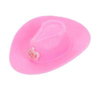 Générique Mini Chapeaux de Cowboy et Rose pour Bouteilles Décoration Western en Tissu Léger, Facile à Utiliser, pour Événements à Thème Far West et Fête