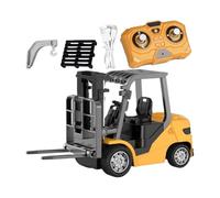 Générique Mini Chariot Élévateur RC Télécommandé - Jouet Chariot Élévateur Métal avec Palette | Véhicule Chantier Contrôle 2.4G & App | Voiture Modèle Camion Rechargeable pour Enfant, Cadeau & Filles