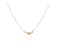 Générique Mini collier pendentif en perles en forme de dauphin collier chaînes fines en or imperméables cadeaux pour filles personnalisés