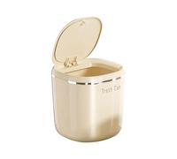 Générique Mini Desk Trash Can - Mini Portable Table Waste Bin Desk Basket Garbage, 2.6L Waste Paper Basket, Makeup Tabletop Trash Can | For Bathroom Kitchen Bedroom Dorm Room Car Indoor Outdoor