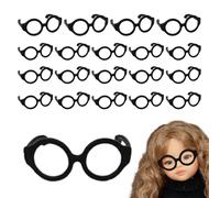 Générique Mini Doll Glasses - 4x3x3cm PP Lensless Eyeglasses | Dolls Eyewear For Doll Accessories, Mini Figure Decoration, Toy Photography Props, DIY Crafts, Accessories And Collectible Display