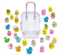 Générique Mini Ducks, Glow Mini Resin Ducks, Tiny Duckling Figurines Set