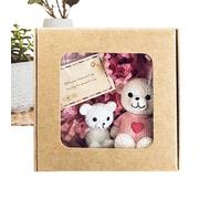 Générique Mini en Peluche en Boîte - Mignonne avec Carte en Écrin - Décoration Positive Mignonne pour Fêtes - Cadeaux Fêtes Mariage Anniversaire Diplôme