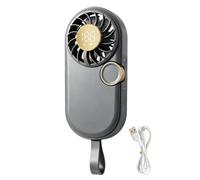 Générique Mini Fan, Handheld Quiet USB Rechargeable With Lanyard