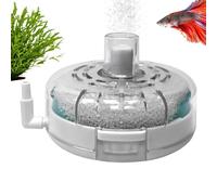 Générique Mini Filter, Small Aquarium Pump, Advanced Filtration System Aerator for Terrariums, Ponds, Turtle Tanks, Saltwater, Freshwater, and Breeding Setups, 3.15x3.15x2.17 inches, White