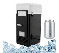 Générique Mini Fridge, Beverage Cooler, 7.68x3.74x3.74 Inches, Desk Mini Refrigerator, Compact Powered Warmer, Fast Cooling and Heating System for Bedroom, Dorm, Gaming Room, Travel, Classroom, Car