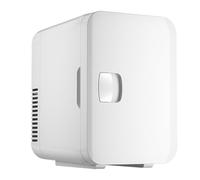 Générique Mini Frigo De Chambre 6L, Petit Refrigerateur 12V/220V, Fonction Chaud Et Froid, Mini Réfrigérateur Portable Pour Voitures, Chambres, Bureaux, Stockage De Boissons, Aliments Et Cosmetique