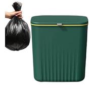 Générique Mini Garbage Box - Wall Mounted Can for Bathroom | Odorproof Waste Container with Lid, Small Rubbish Holder for Dorm RV Kitchen Laundry Office Under Sink