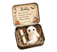 Générique Mini Ghost Tin Box Set - Spooky Miniature Ghost Figurine Storage