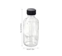 Générique Mini Glass Bottles Set, Travel Size Juice Containers, 2oz 60ml Small Bottle with Leakproof Lids, Reusable Storage Bottles with Secure Caps, Portable Liquid Containers for Oils Shots Samples