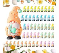 Générique Mini Gnomes - Garden Dwarfs, 50 Pieces Tiny Figurines for Botanical Ornamentation, PVC Statues with Painted Detail, Decorware, Elf Sculptures for Indoor, Outdoor and Yard