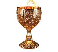 Générique Mini Gobelet à Calice,Mini Coupe à Calice,Verres à vin vintage en de zinc de 30 ml - Ornements d'armoire à vin, petite tasse à pour bière, cocktail, whisky, ornements rétro