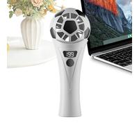 Générique Mini Hand Fan Portable - Rechargeable USB Cooling Fan, Soccer Style 5 Gear Wind Speed Quiet for Personal Cooling Relief Handheld for Compact Travel Friendly Use for Camping School Office