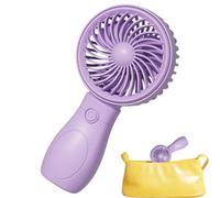 Générique Mini Handheld Fan 3 Speeds Low Noise Portable Desk Cooler