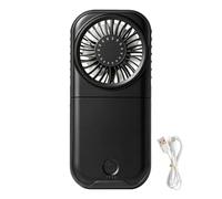 Générique Mini Handheld Fan | 4 Speeds Foldable Rechargeable Wind Blower