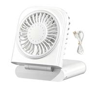 Générique Mini Handheld Fan | 4 Speeds Foldable Rechargeable Wind Blower