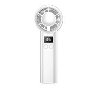 Générique Mini Handheld Fan - 6 Inch Cooling Fan | ABS Portable Cooler - 120 Speed Rechargeable Personal Fans With LED Display Quiet Motor Type C Charging For Travel Camping Office
